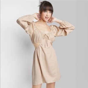 Linen Peasant Top Dress
